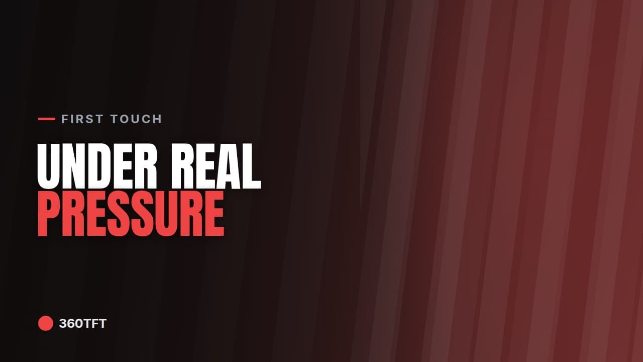 How to Improve First Touch Under Pressure